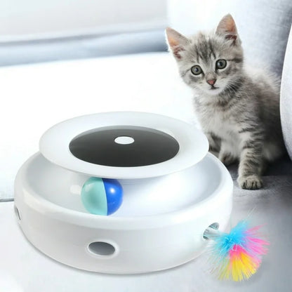 Electric Interactive Toy Pet Set 2 in 1 Smart Feather Fun Ball - The Grand Bazaar of Australia