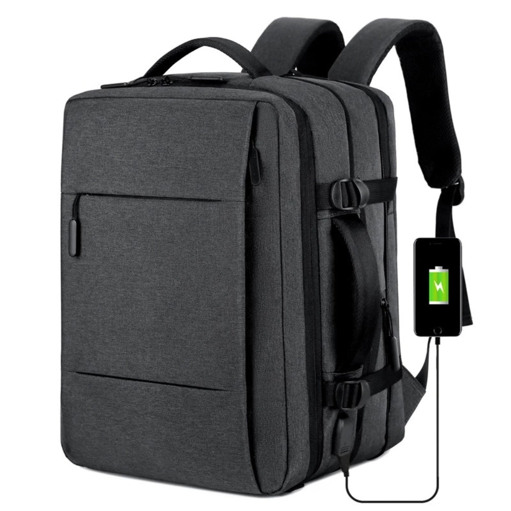 Large Capacity Expandable Travel Backpack with USB Port - The Grand Bazaar of Australia
