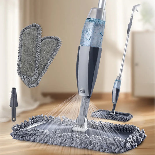 Magic Spray Mop with Reusable Microfiber Pads 360 Degree Handle - The Grand Bazaar of Australia