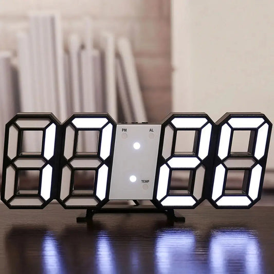 Adjustable 3D LED Digital Wall Clock - The Grand Bazaar of Australia