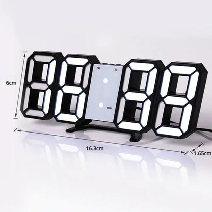 Adjustable 3D LED Digital Wall Clock - The Grand Bazaar of Australia