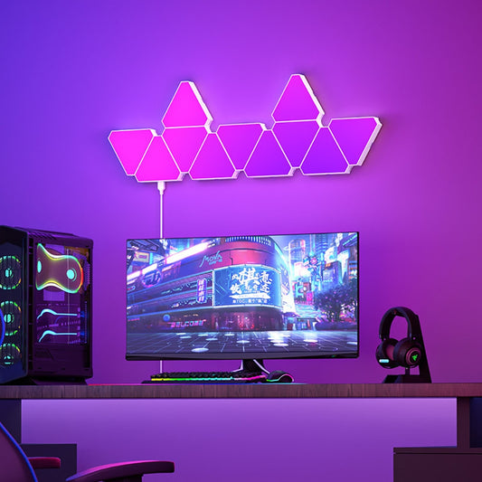LED Triangular Quantum Lamp RGB Wall Lamp - The Grand Bazaar of Australia