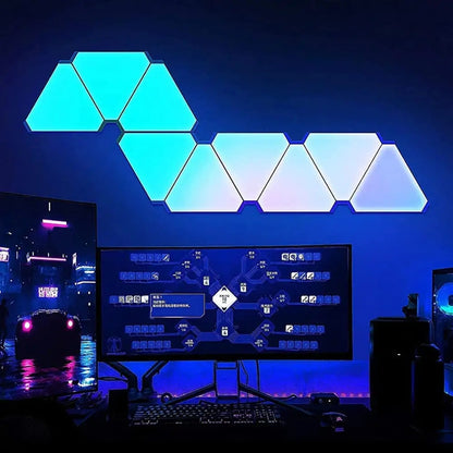 LED Triangular Quantum Lamp RGB Wall Lamp - The Grand Bazaar of Australia