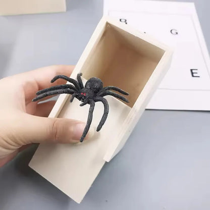 Wooden Prank Spider Scare Box - The Grand Bazaar of Australia