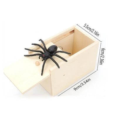 Wooden Prank Spider Scare Box - The Grand Bazaar of Australia