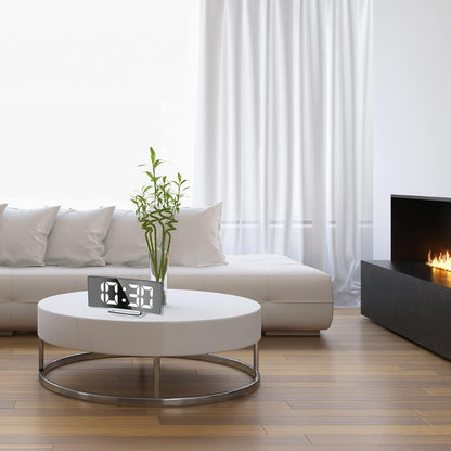 Modern Curved LED Mirror Alarm Clock - The Grand Bazaar of Australia
