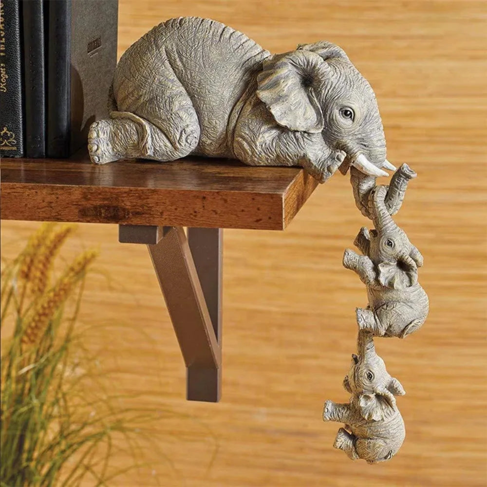 Elephant Sitter Family Figurine Set - The Grand Bazaar of Australia