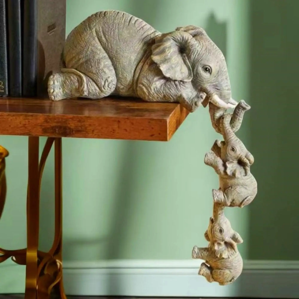 Elephant Sitter Family Figurine Set - The Grand Bazaar of Australia