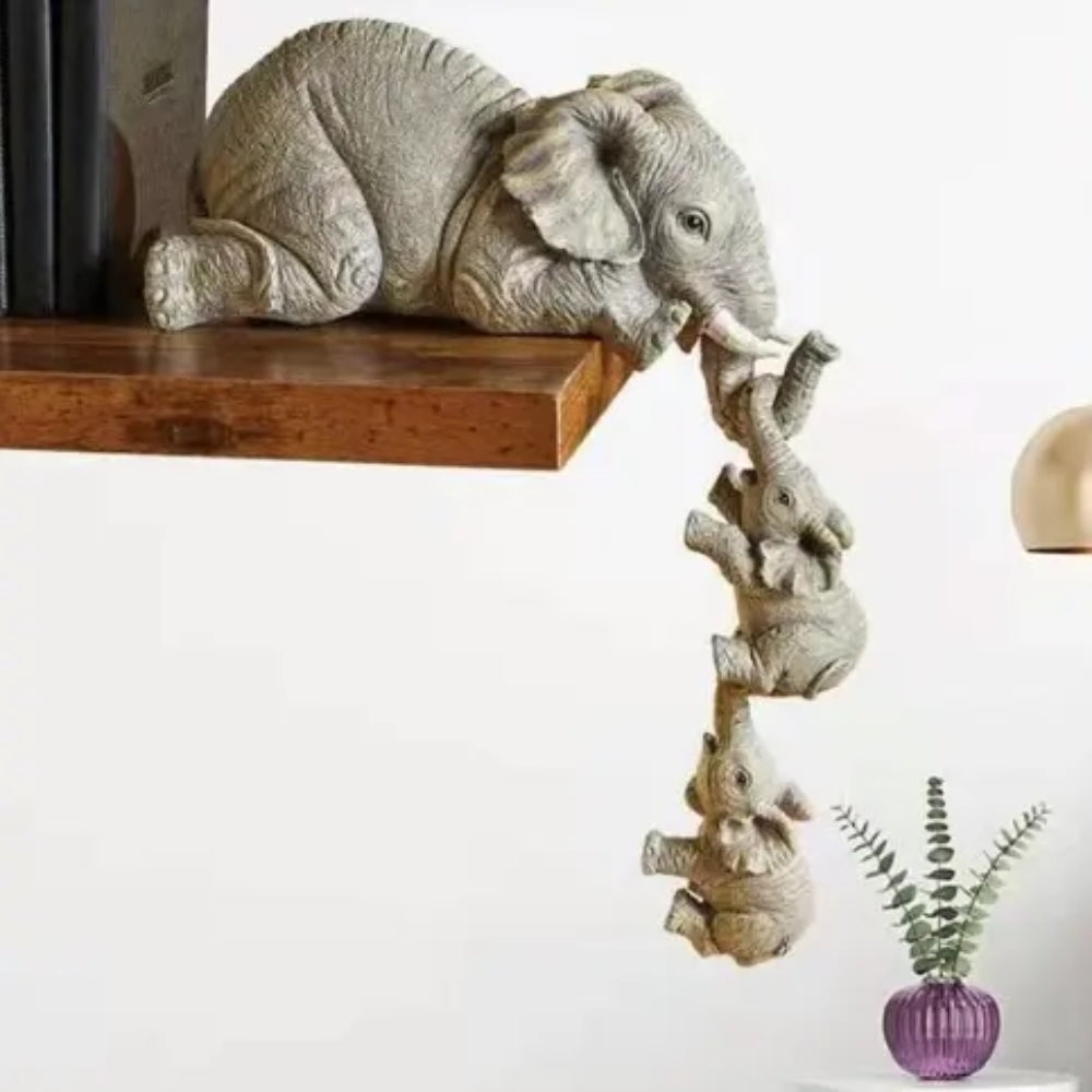 Elephant Sitter Family Figurine Set - The Grand Bazaar of Australia