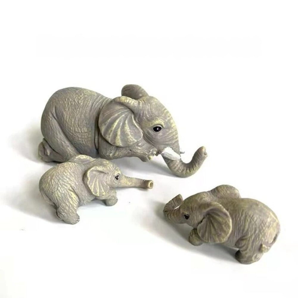 Elephant Sitter Family Figurine Set - The Grand Bazaar of Australia