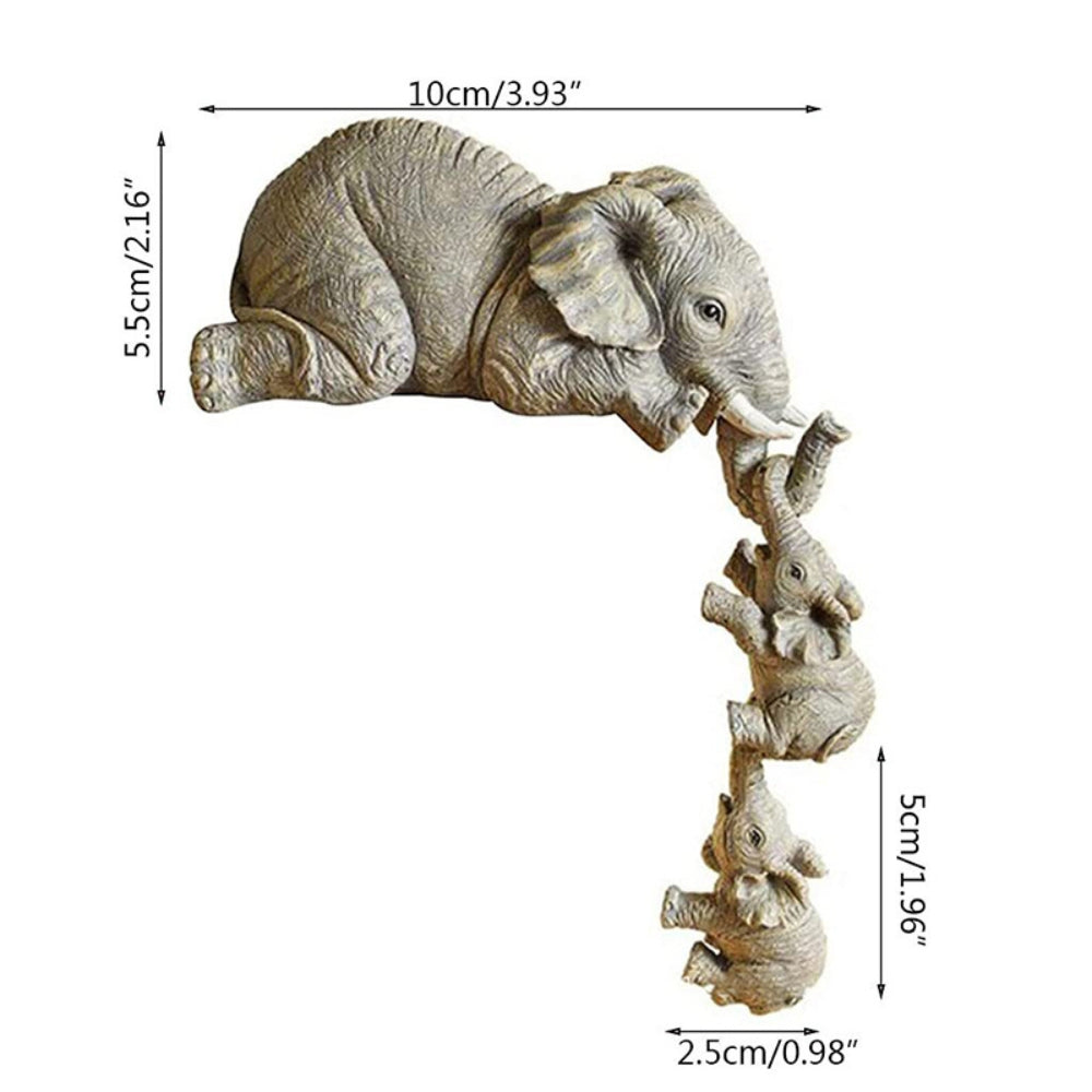 Elephant Sitter Family Figurine Set - The Grand Bazaar of Australia
