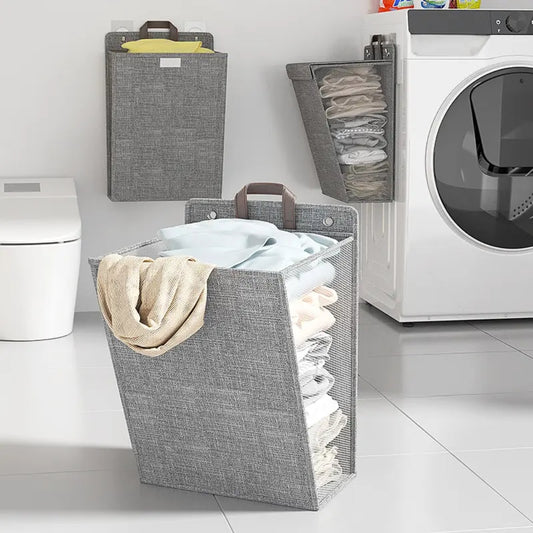 Foldable Adhesive Laundry Basket Hamper - The Grand Bazaar of Australia