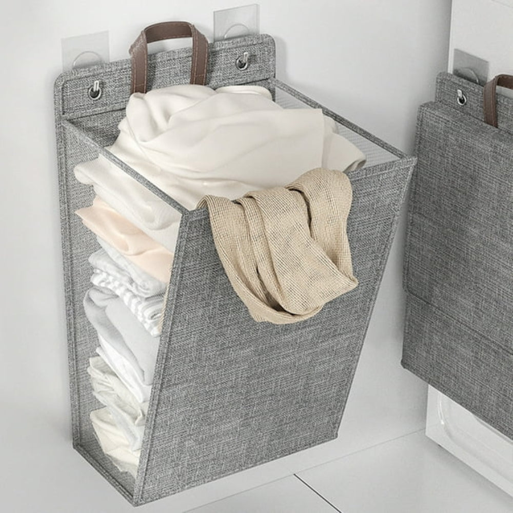 Foldable Adhesive Laundry Basket Hamper - The Grand Bazaar of Australia