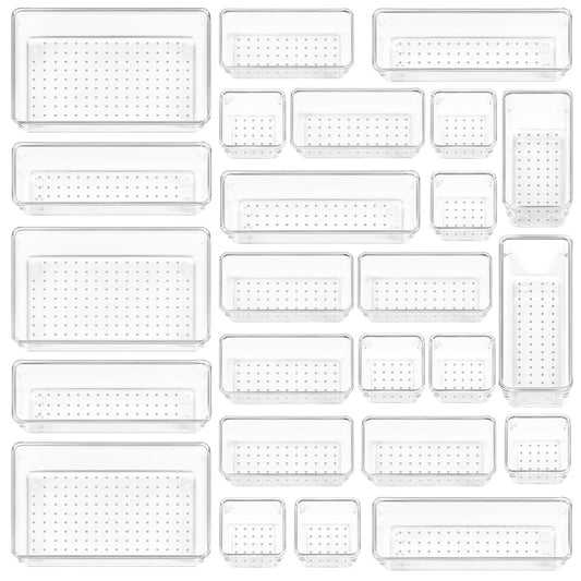 STORFEX Multifunctional Clear Plastic Drawer Organizers Set - The Grand Bazaar of Australia