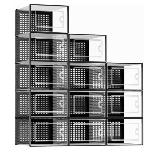STORFEX 6/12 Pack Stackable Shoe Organizers Storage Boxes - The Grand Bazaar of Australia