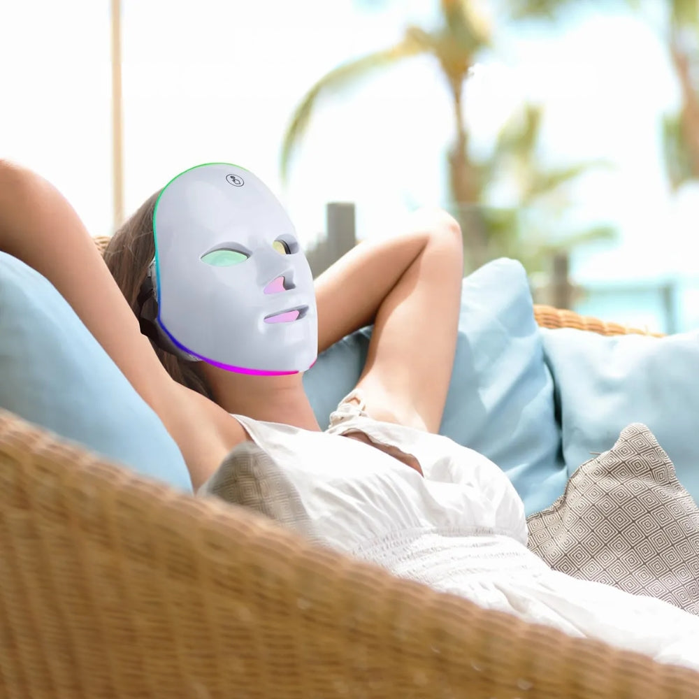 7 Colors LED Rejuvenation Light Therapy Facial Mask - The Grand Bazaar of Australia