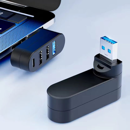 4 in 1 USB Data Hub 180 Degree Rotatable - The Grand Bazaar of Australia