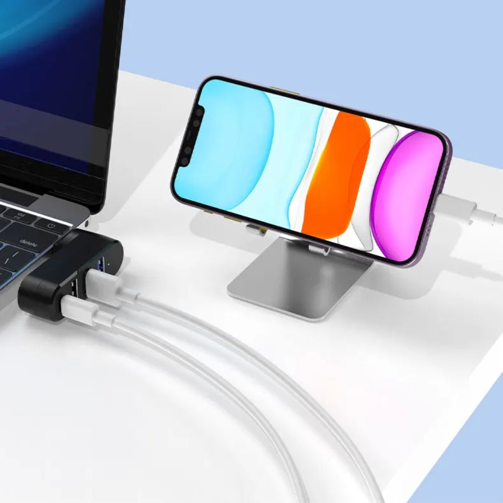 4 in 1 USB Data Hub 180 Degree Rotatable - The Grand Bazaar of Australia