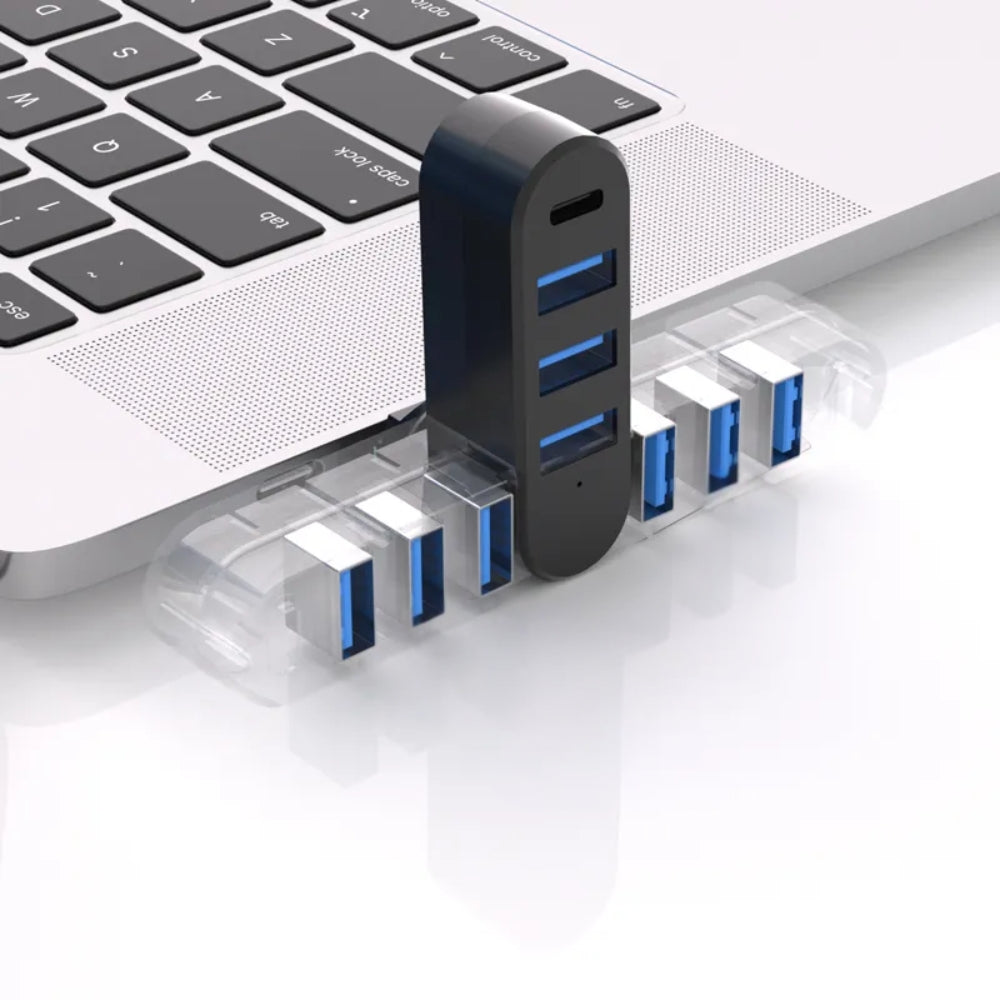 4 in 1 USB Data Hub 180 Degree Rotatable - The Grand Bazaar of Australia