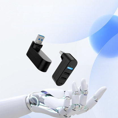 4 in 1 USB Data Hub 180 Degree Rotatable - The Grand Bazaar of Australia