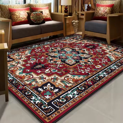 Washable Flannel Area Rugs Large Non-Slip Carpet