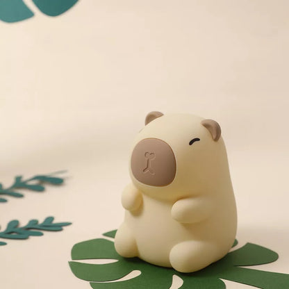 Capybara Silicone Night Light USB Rechargeable Dimmable Lamp