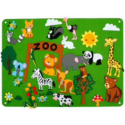 Children's Teaching Felt Board Farm Animals Story Set