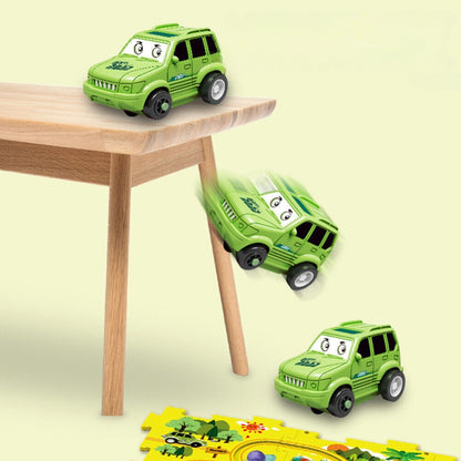 DIY Car Track Puzzle Play Set Preschool Educational Montessori Toy