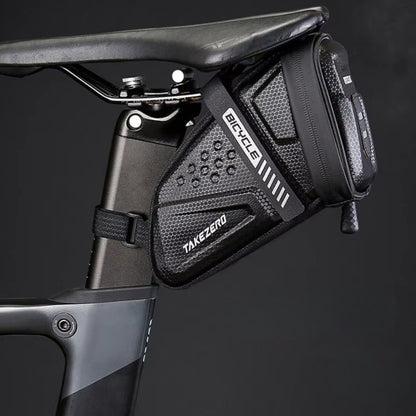 Bike Saddle Bag Hard Shell Rear Storage for Road and Mountain Bikes
