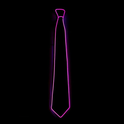 Men's LED Glowing Neon Tie Light-Up Party Accessory