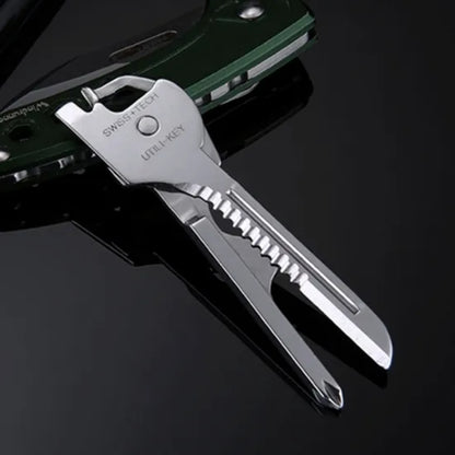 6 in 1 Multi Tool Stainless Steel Keychain Pocket Cutter