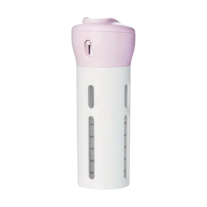 4 in 1 Portable Refillable Travel Liquid Dispenser Bottle for Shampoo Lotion and Perfume