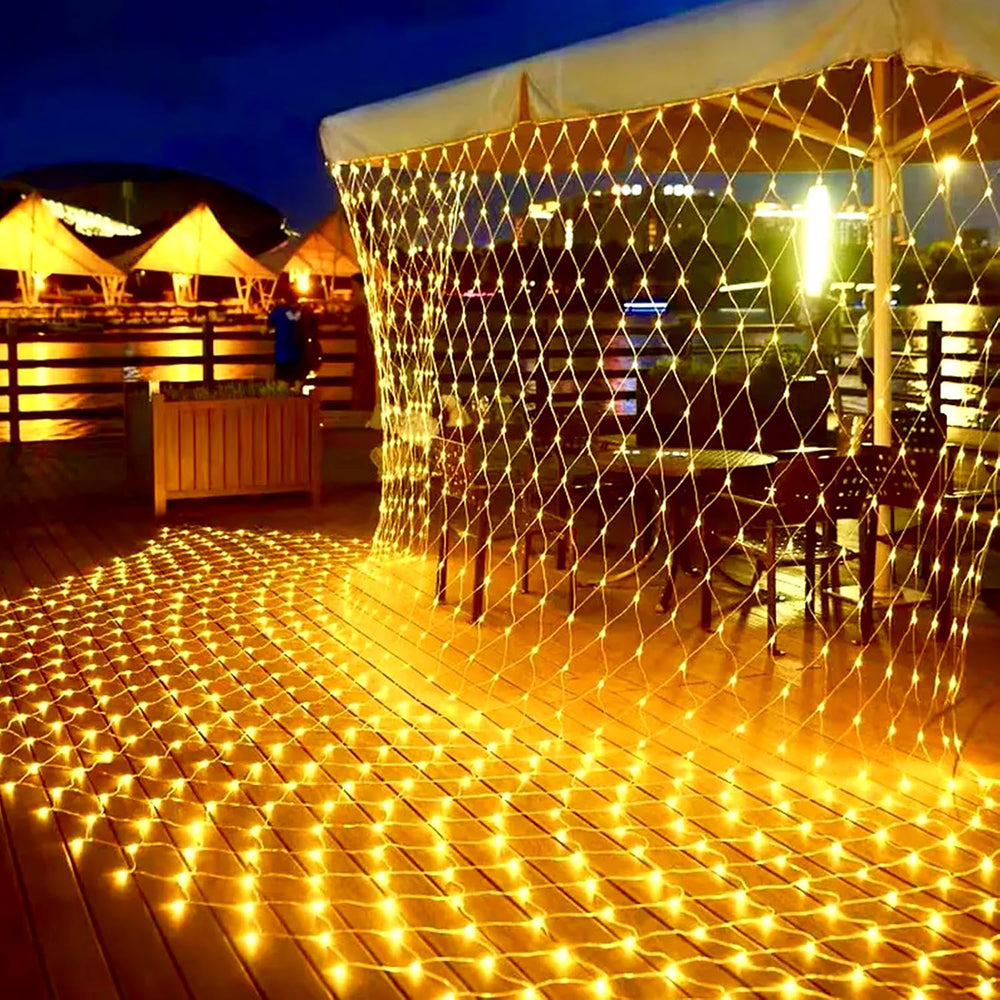 LED Net Mesh Lights Fairy Curtain Garden Decoration