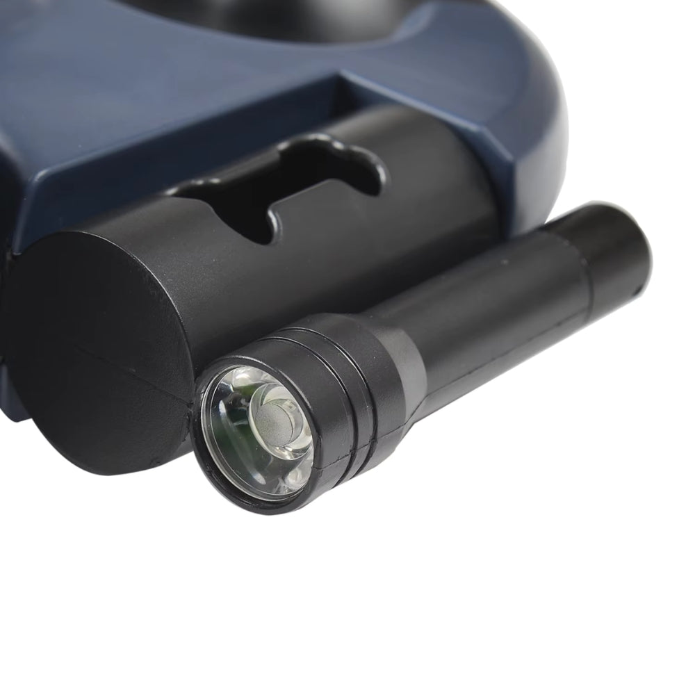 Retractable Dual Dog Leash with LED Light and Independent Braking