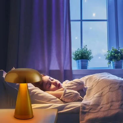 Rechargeable LED Touch Sensor Dimming Mushroom Table Night Light