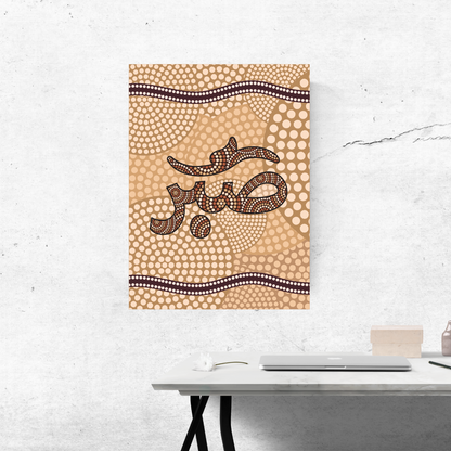 Sabr: A Sacred Union of Patience and Culture | Arabic & Aboriginal Art Print