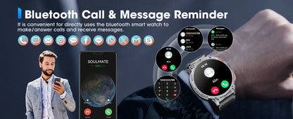 Karchilor K68 Smartwatch – 1.85" HD Display | Bluetooth Call | 730mAh Battery | Fitness & Health Tracker | Waterproof | 2025 Edition