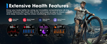 Karchilor K68 Smartwatch – 1.85" HD Display | Bluetooth Call | 730mAh Battery | Fitness & Health Tracker | Waterproof | 2025 Edition