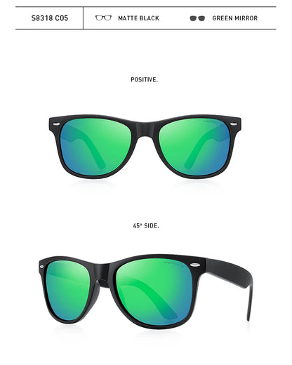 Men’s Classic Retro Square Polarized Sunglasses – Model S8318