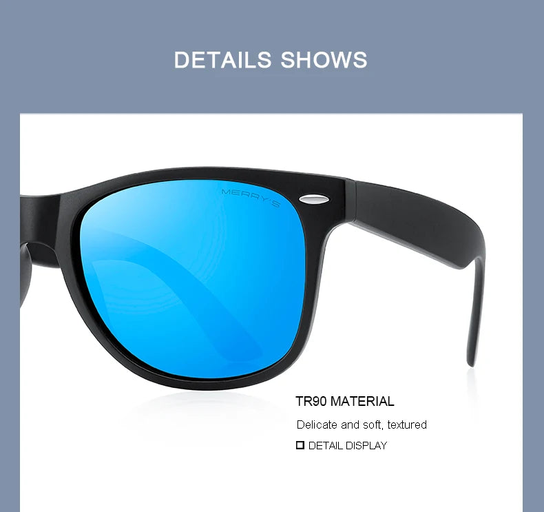 Men’s Classic Retro Square Polarized Sunglasses – Model S8318