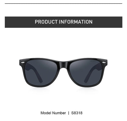 Men’s Classic Retro Square Polarized Sunglasses – Model S8318