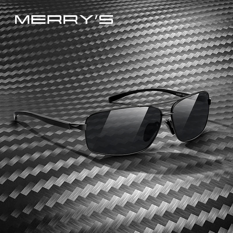 Men’s Polarized Rectangle Sunglasses – Model S8398