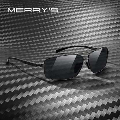 Men’s Polarized Rectangle Sunglasses – Model S8398