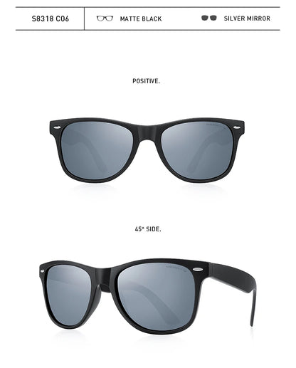 Men’s Classic Retro Square Polarized Sunglasses – Model S8318