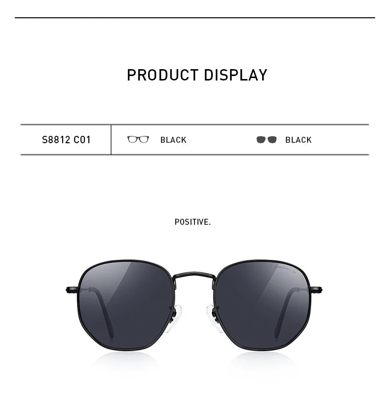 Classic Polarized Square Sunglasses – Model S8812
