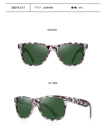 Men’s Classic Retro Square Polarized Sunglasses – Model S8318