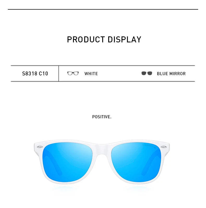 Men’s Classic Retro Square Polarized Sunglasses – Model S8318