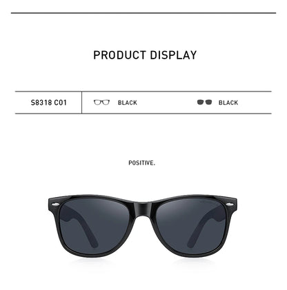Men’s Classic Retro Square Polarized Sunglasses – Model S8318