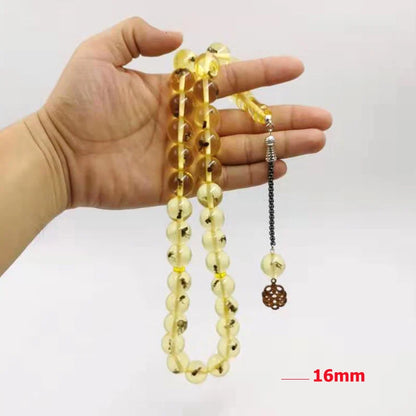 Big Size Real Insect Resin Tasbih – Unique Muslim Prayer Beads with Nature’s Touch
