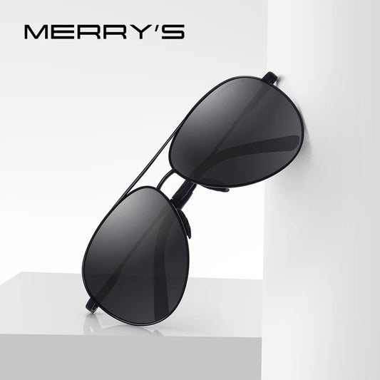 Men’s Classic Pilot Polarized Night Vision Sunglasses – Model S8601
